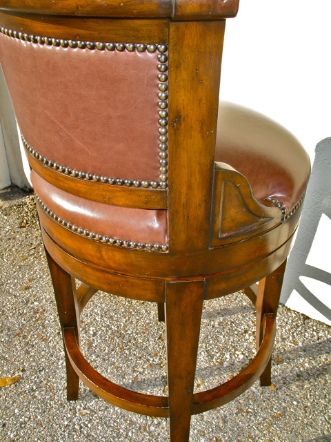 completely repaired barstool